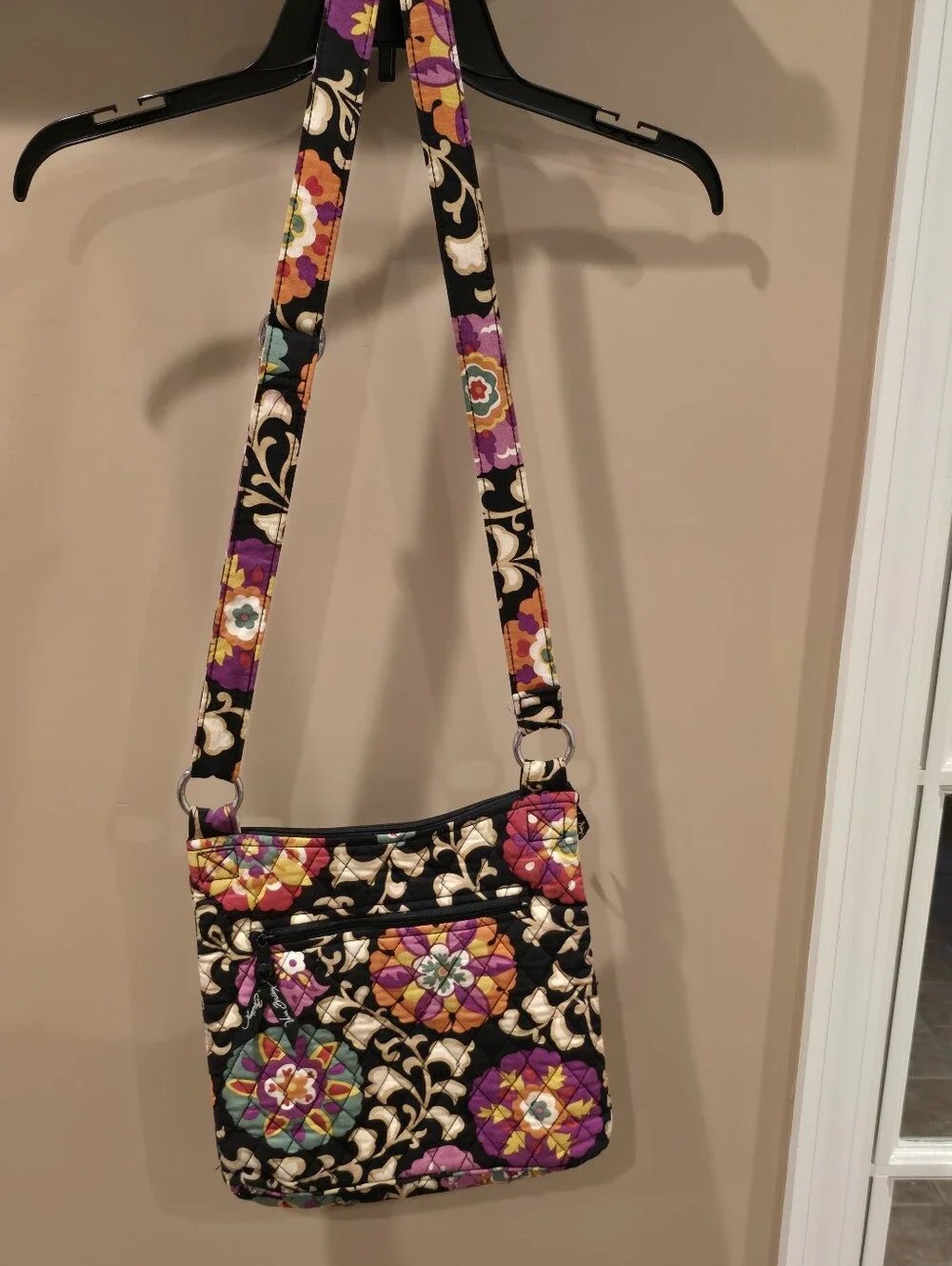 Vera Bradley Retired Suzani Hipster Crossbody Shoulder Bag.